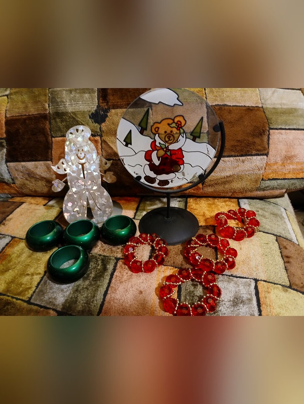 Christmas Napking Holders And Candle Holders